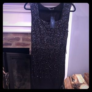 BCBG MaxAzria women’s silver & black sequin dress